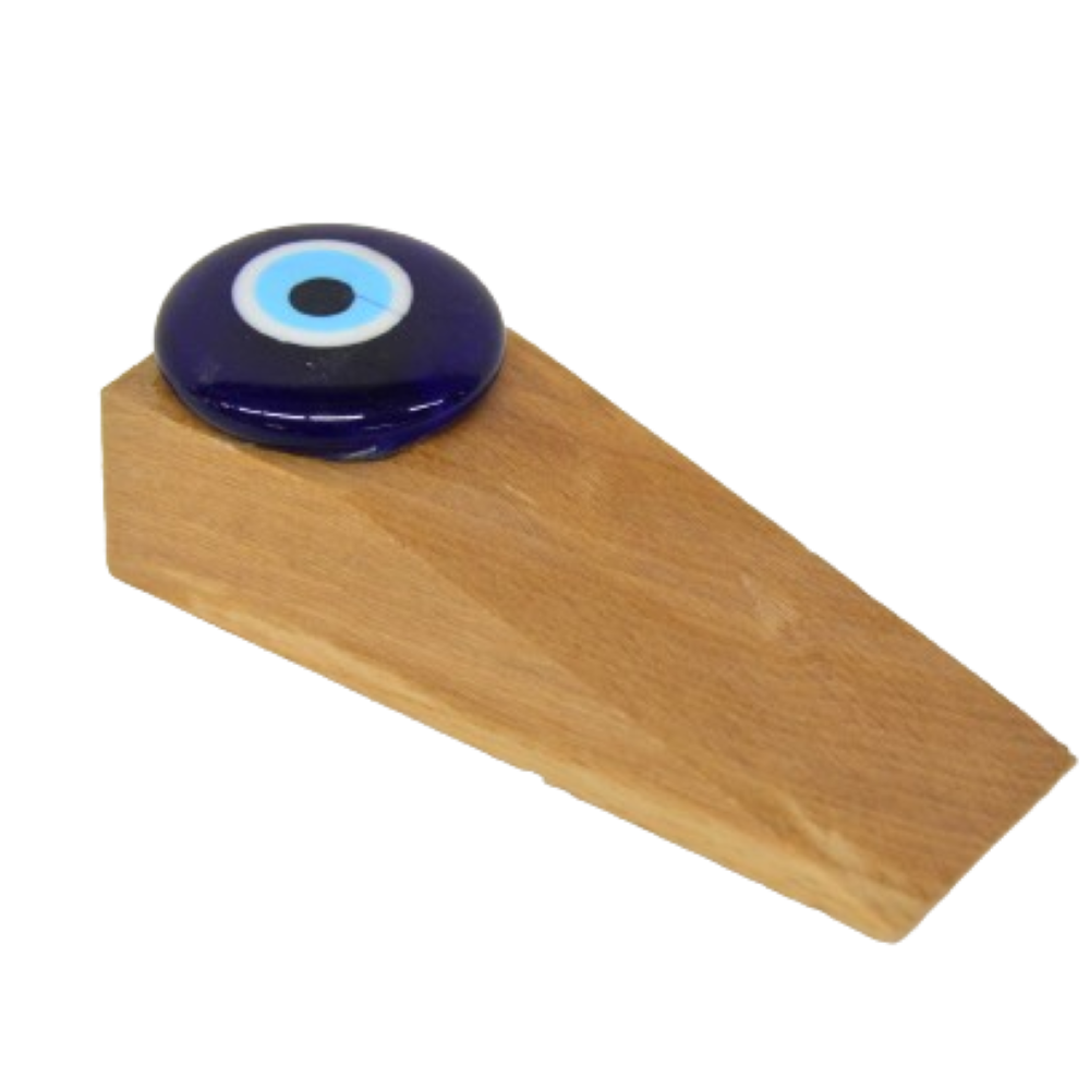 Frater Wooden Figured Door Stopper