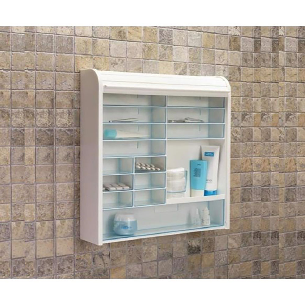 Primanova Medicine Cabinet With Slide Cover And Drawer