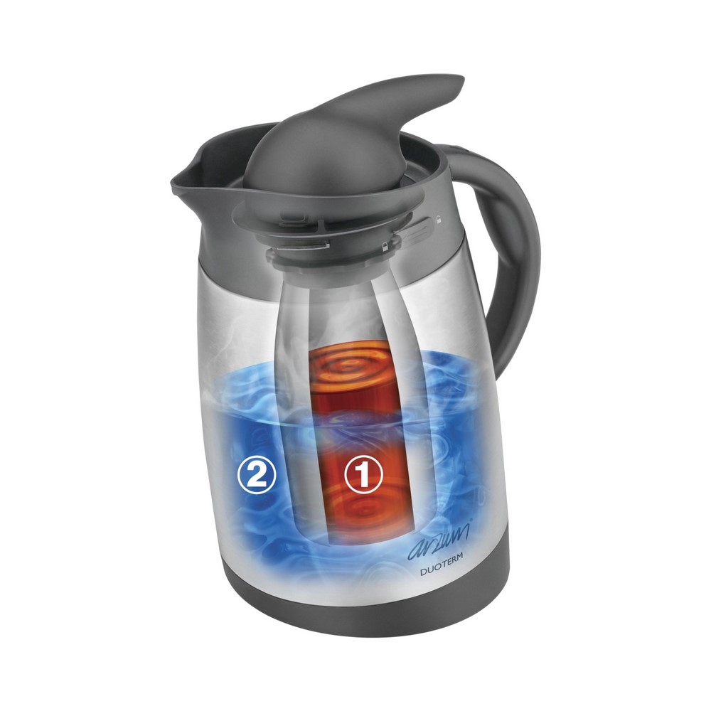 Arzum Duoterm 2Lt Round Double Chamber Thermos