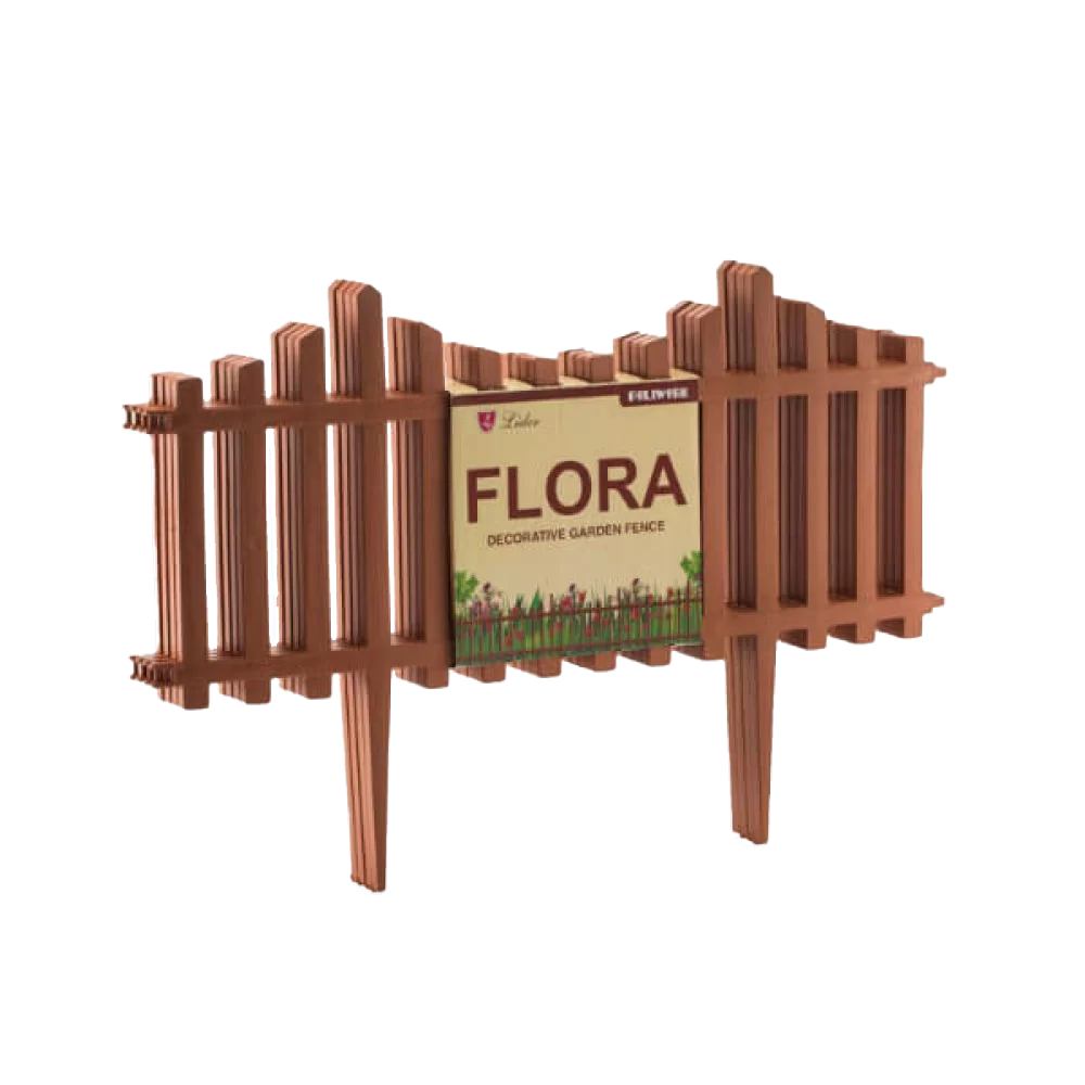 Poliwork Flora Garden Fence 40 Brown