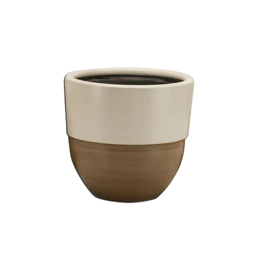 Aktif Seramik Terracotta Flower Pot Riva No:6 White
