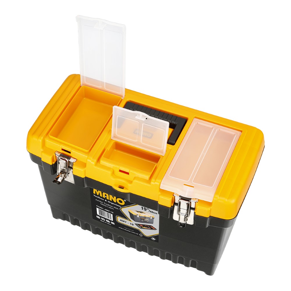 Mano Jumbo Metal Latch Toolbox 19’’