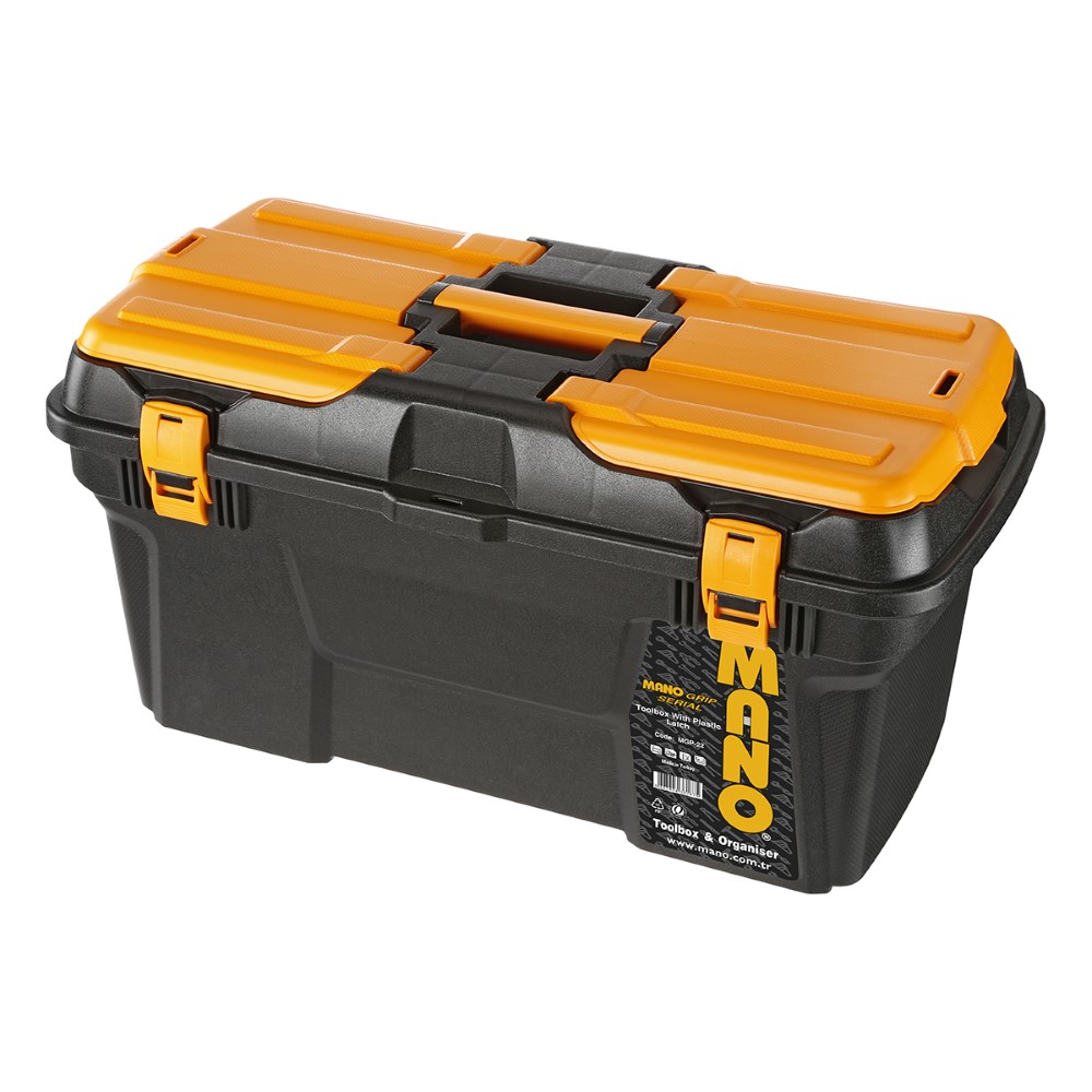 Mano Grip Series Plastic Latch Toolbox 22’’