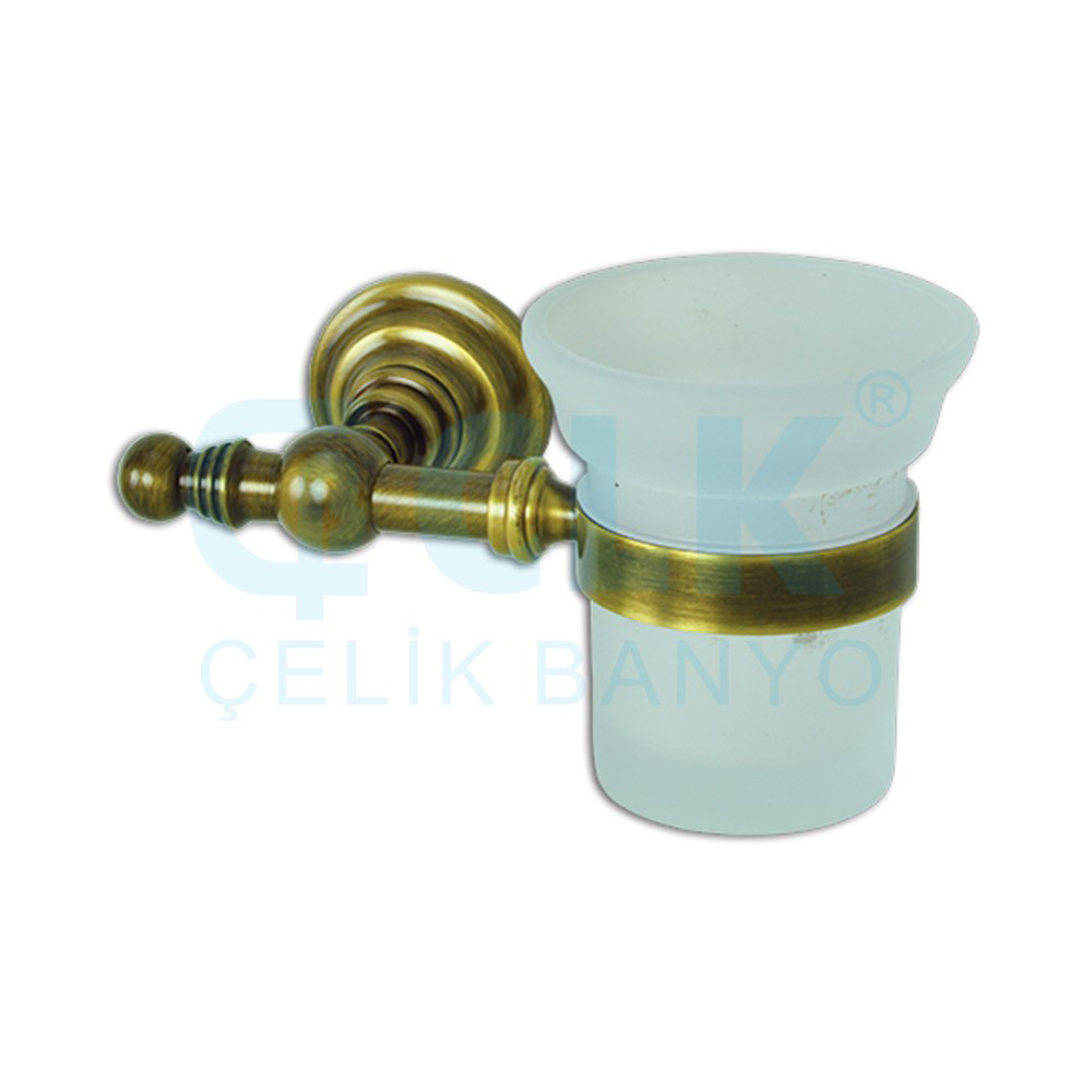 Çelik Banyo Ottoman Toothbrush Holder Chrome
