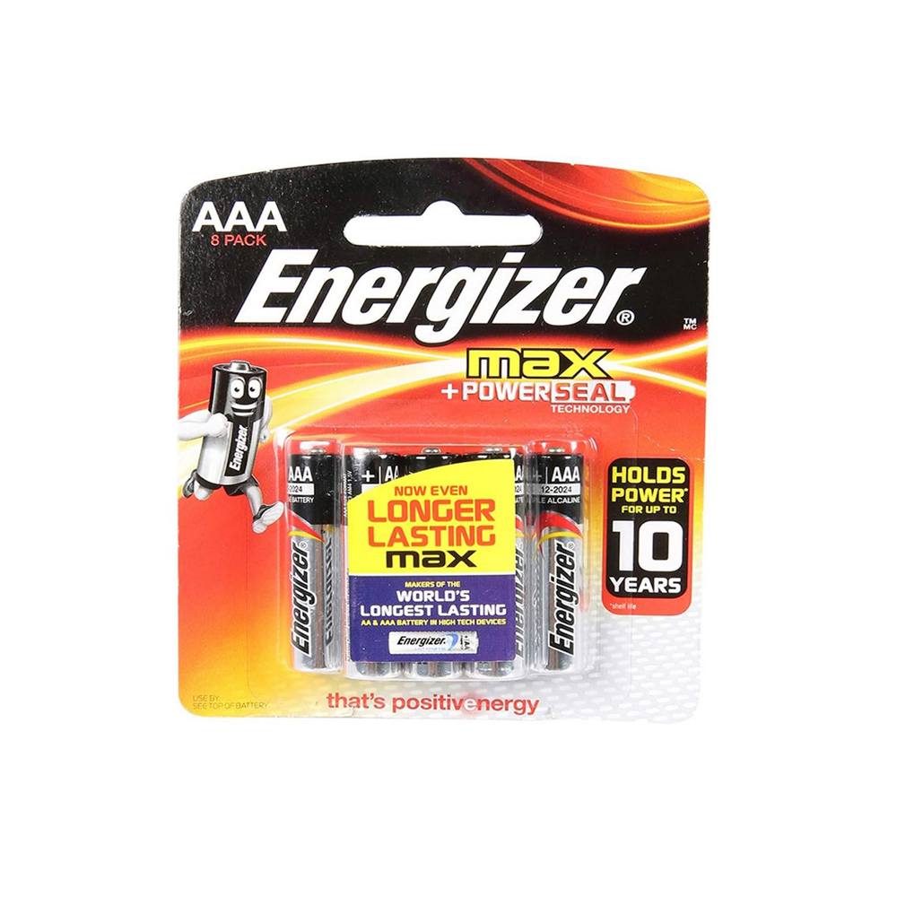 Energizer AAA Alkaline Batteries 8 Pack