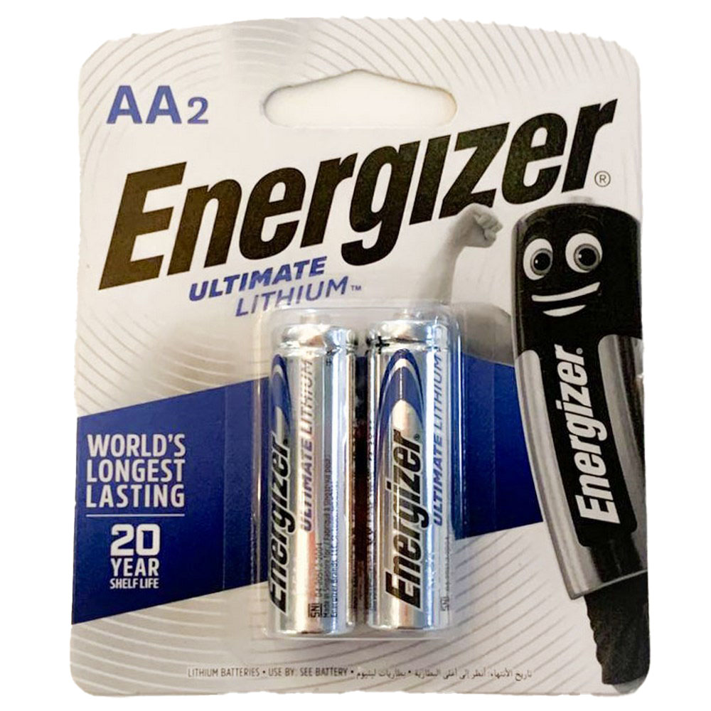 Energizer L91Bp2 Ultimate Lithium AA Battery, 1.5V (Pack Of 2)
