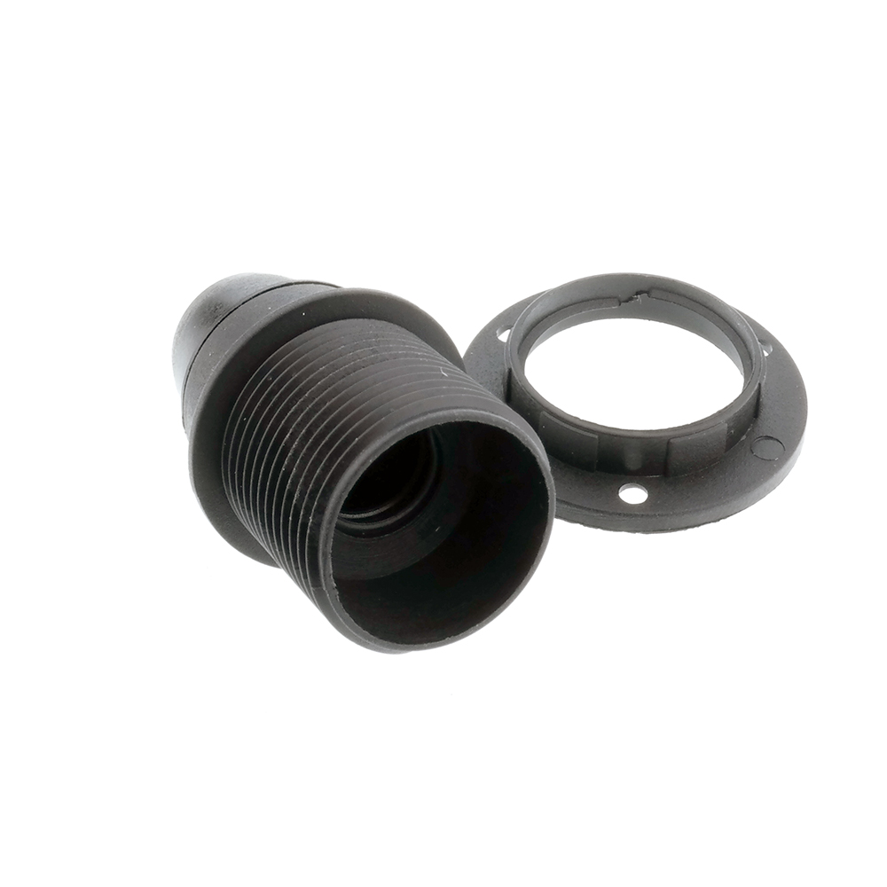 Tek-Iş Lamp Holder -14 Bakelite Half Threaded With Ring