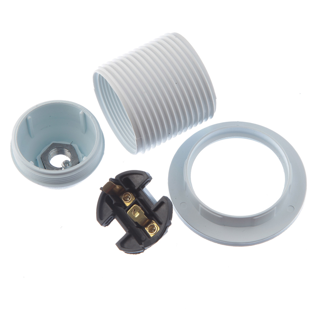 Tek-Iş Lamp Holder E27 Full-Threaded White 220 V-Max 60