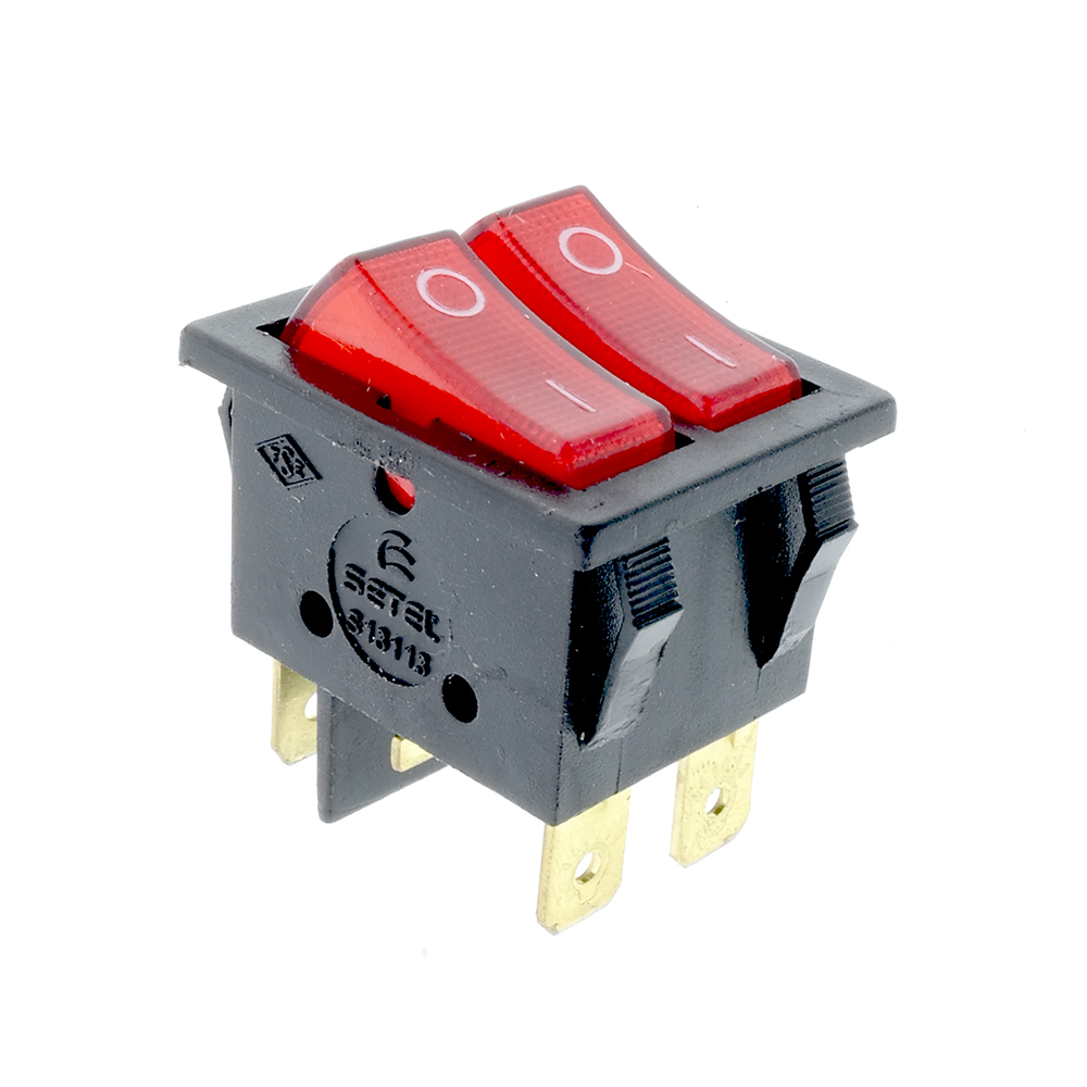 Tek-Iş Double Rocker Switch Illuminated