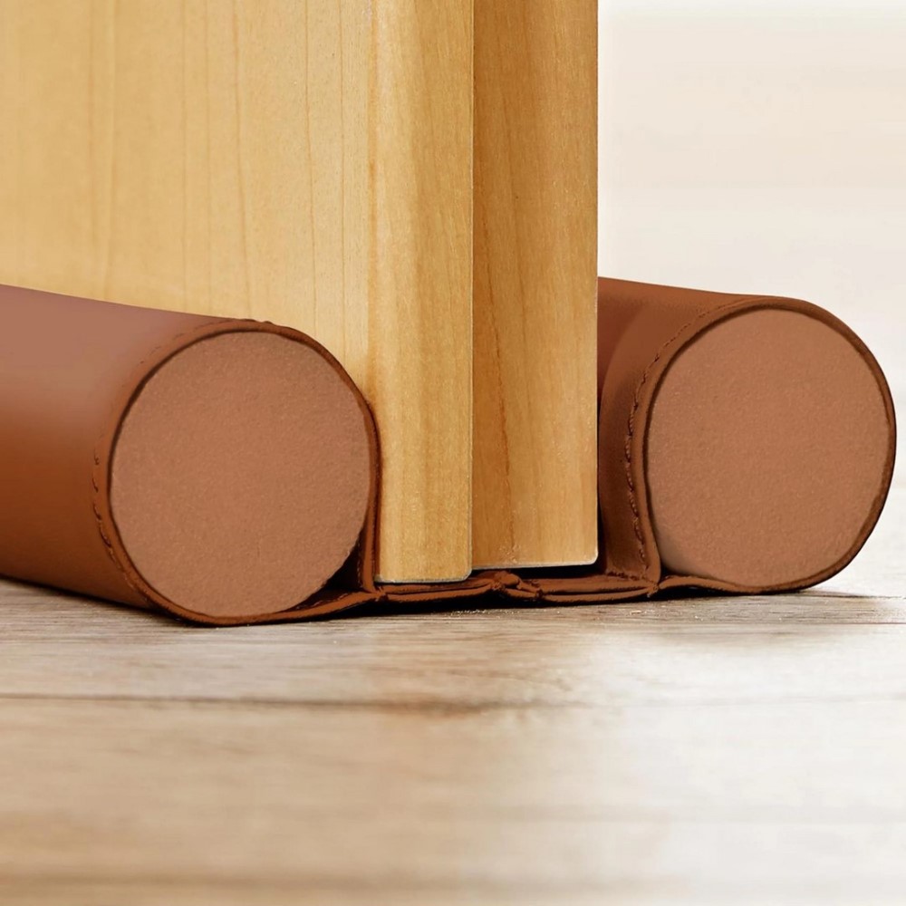 Frater Leather Under Door Insulation Foam Light Brown