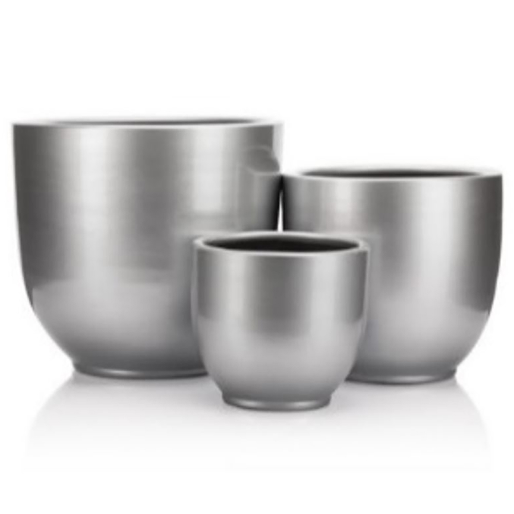 Aktif Seramik Terracotta Geranium Flower Pot No:2-Silver