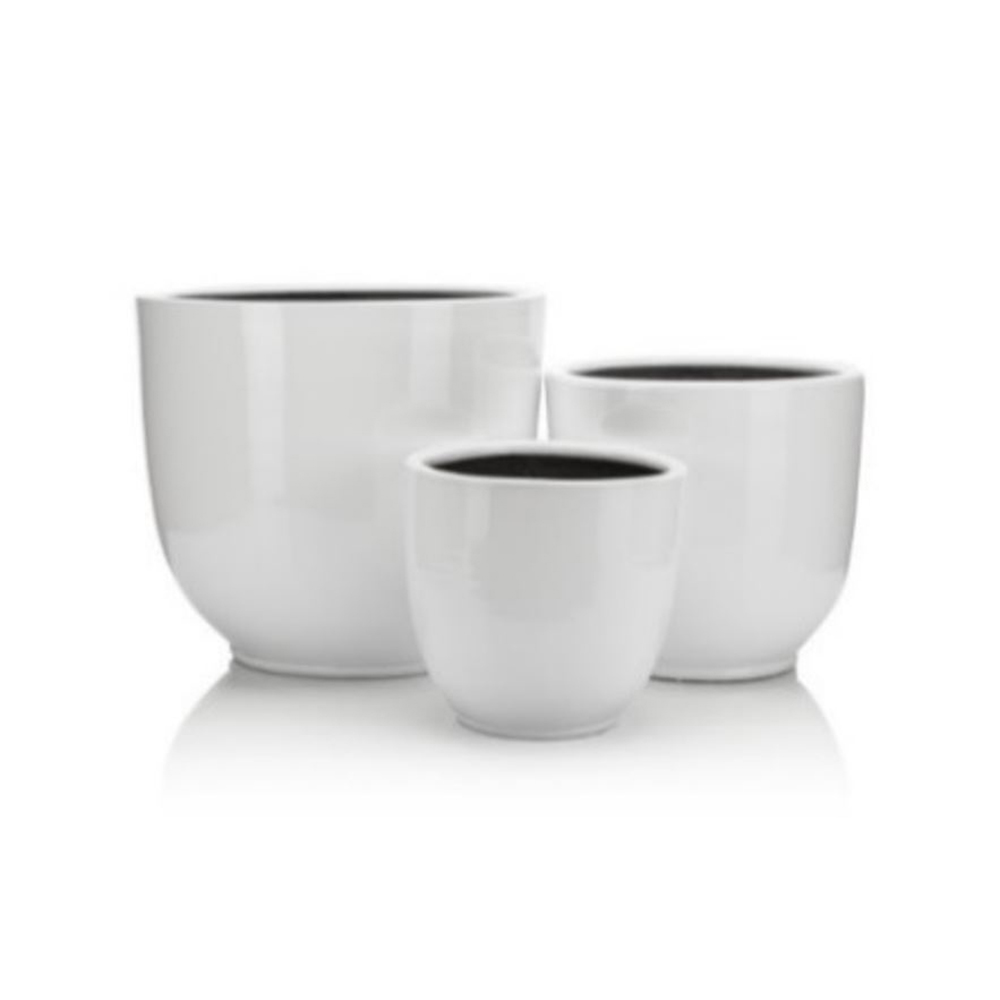 Aktif Seramik Terracotta Geranium Flower Pot No:6-White