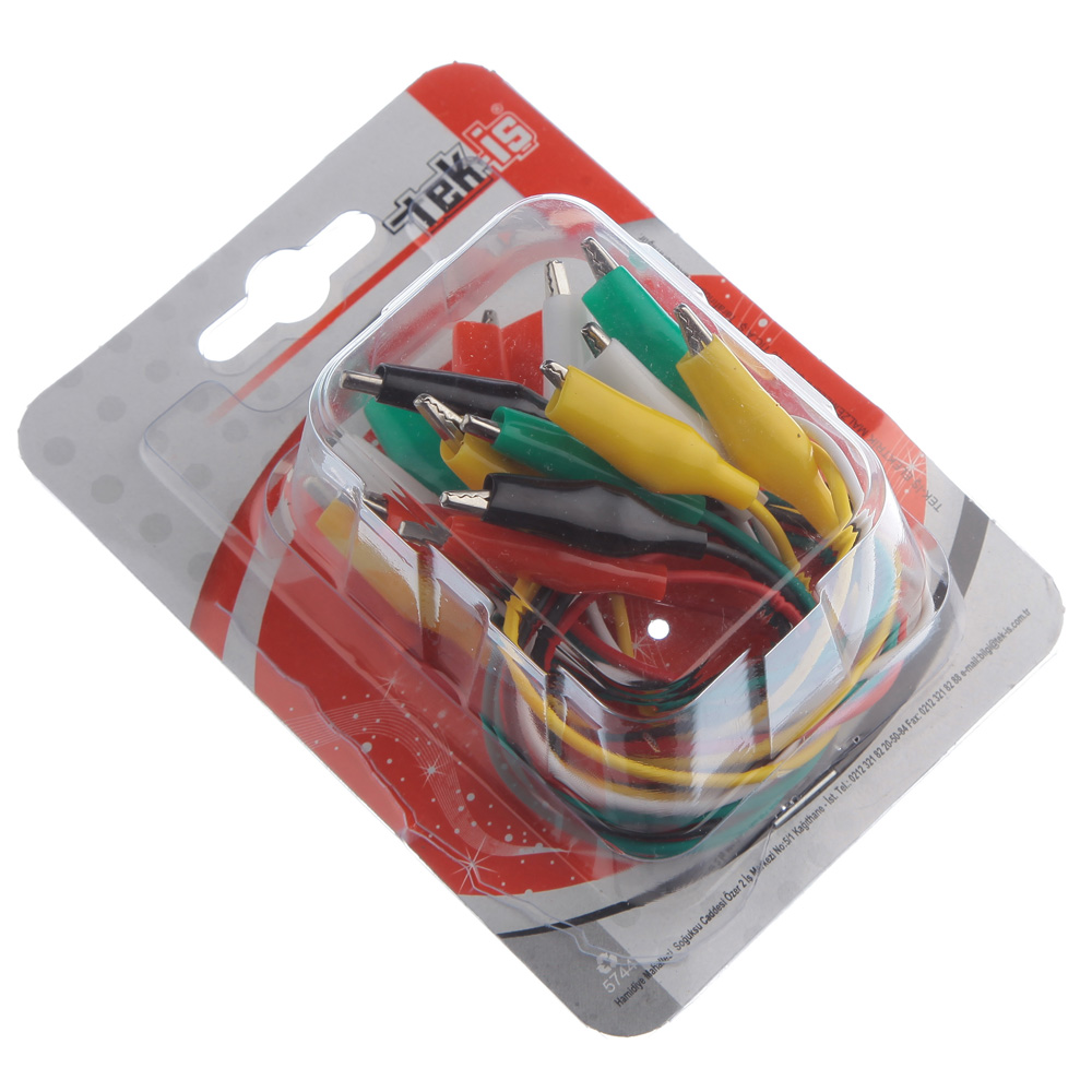 Tek-Iş Alligator Clips 10 Pcs 5 Color