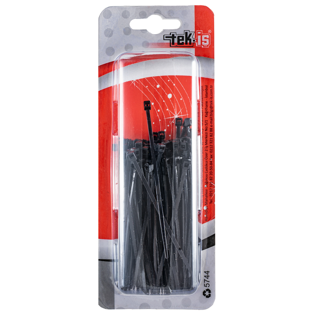 Tek-Iş Cable Tie 100*2.5 100 Pcs. Black