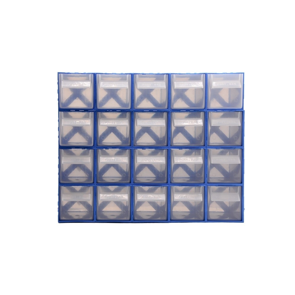 Portbag Hobby Plastic Drawer Set 4 Blue