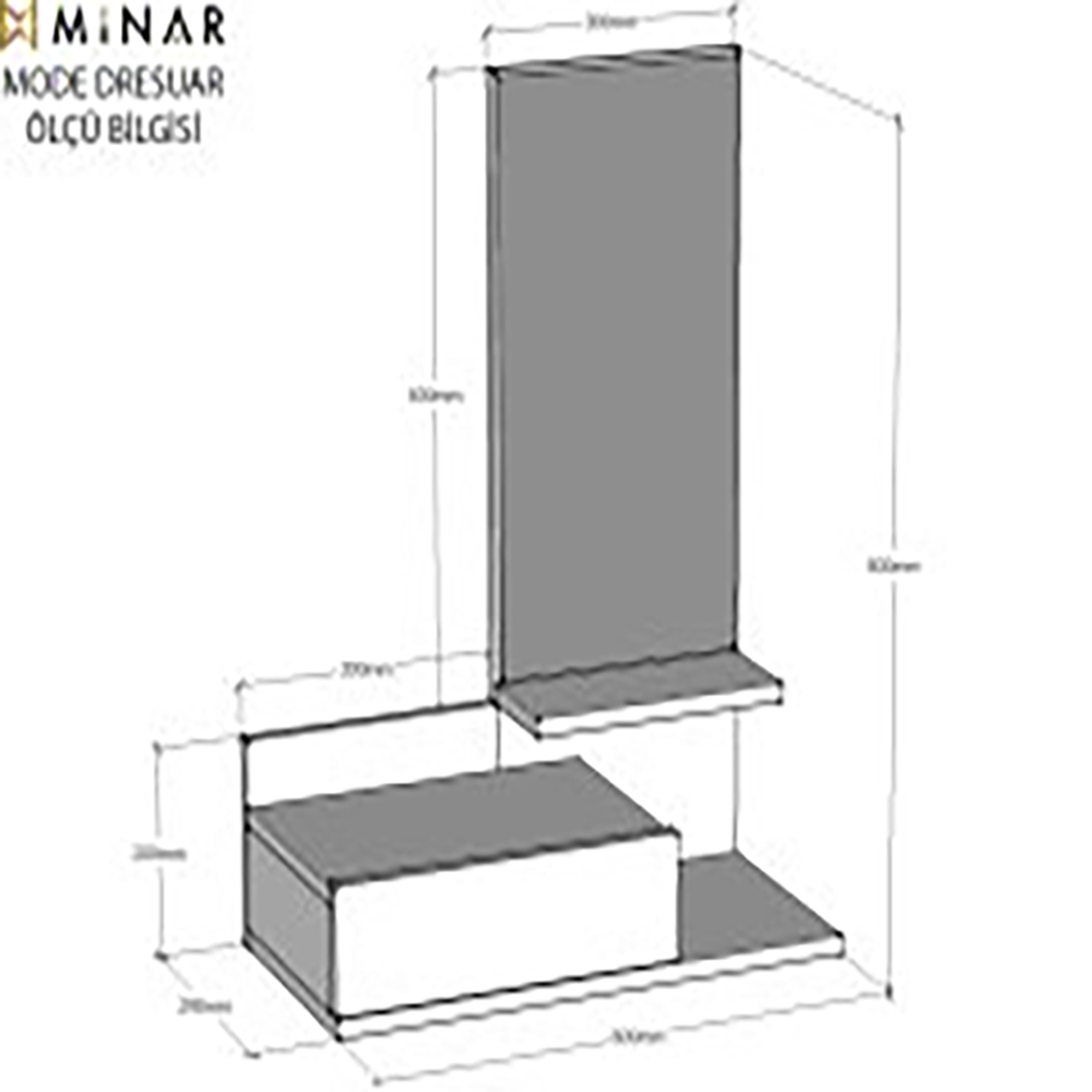 Minar Mode Mirror Dresser