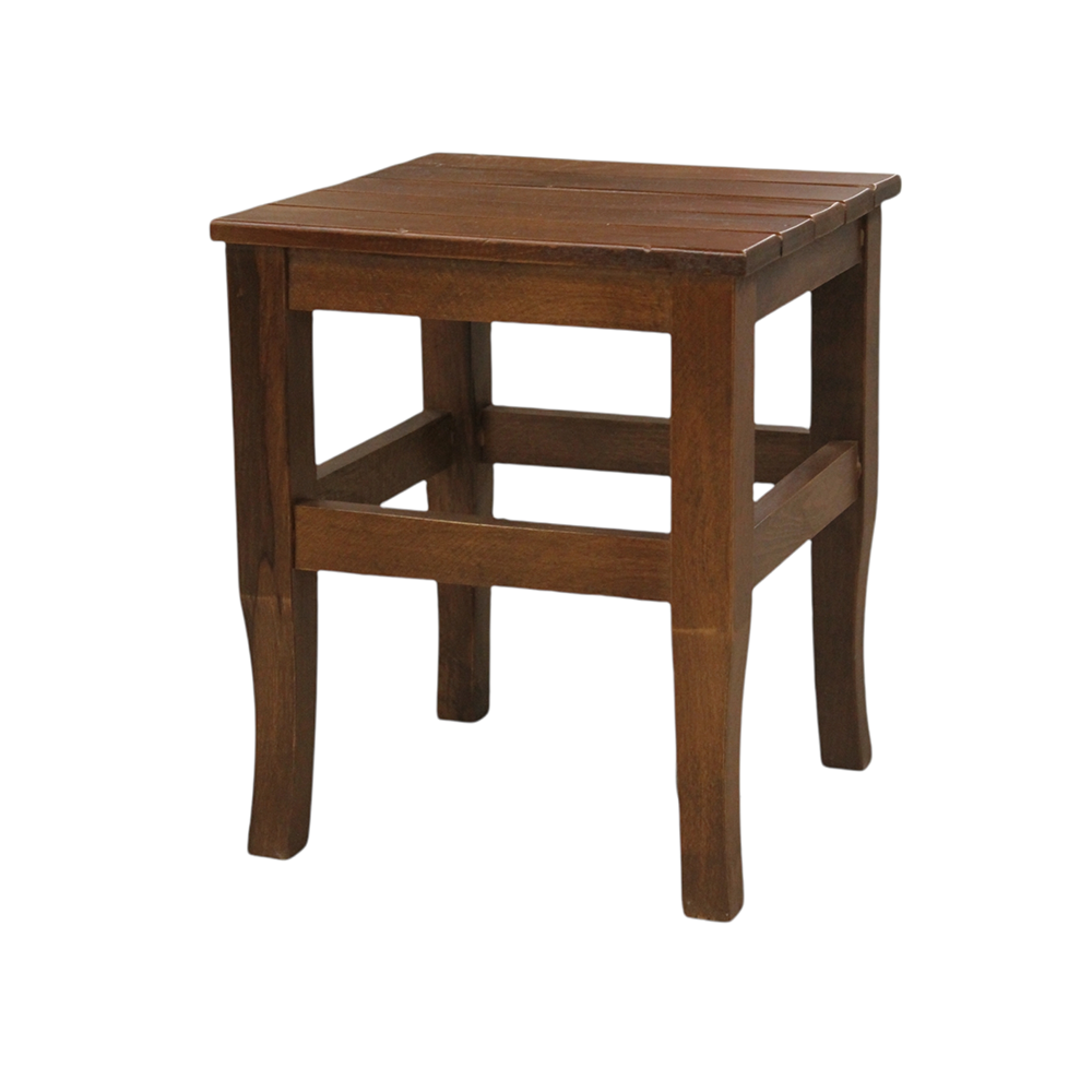 Hestia Wood Stool Walnut 35 Cm
