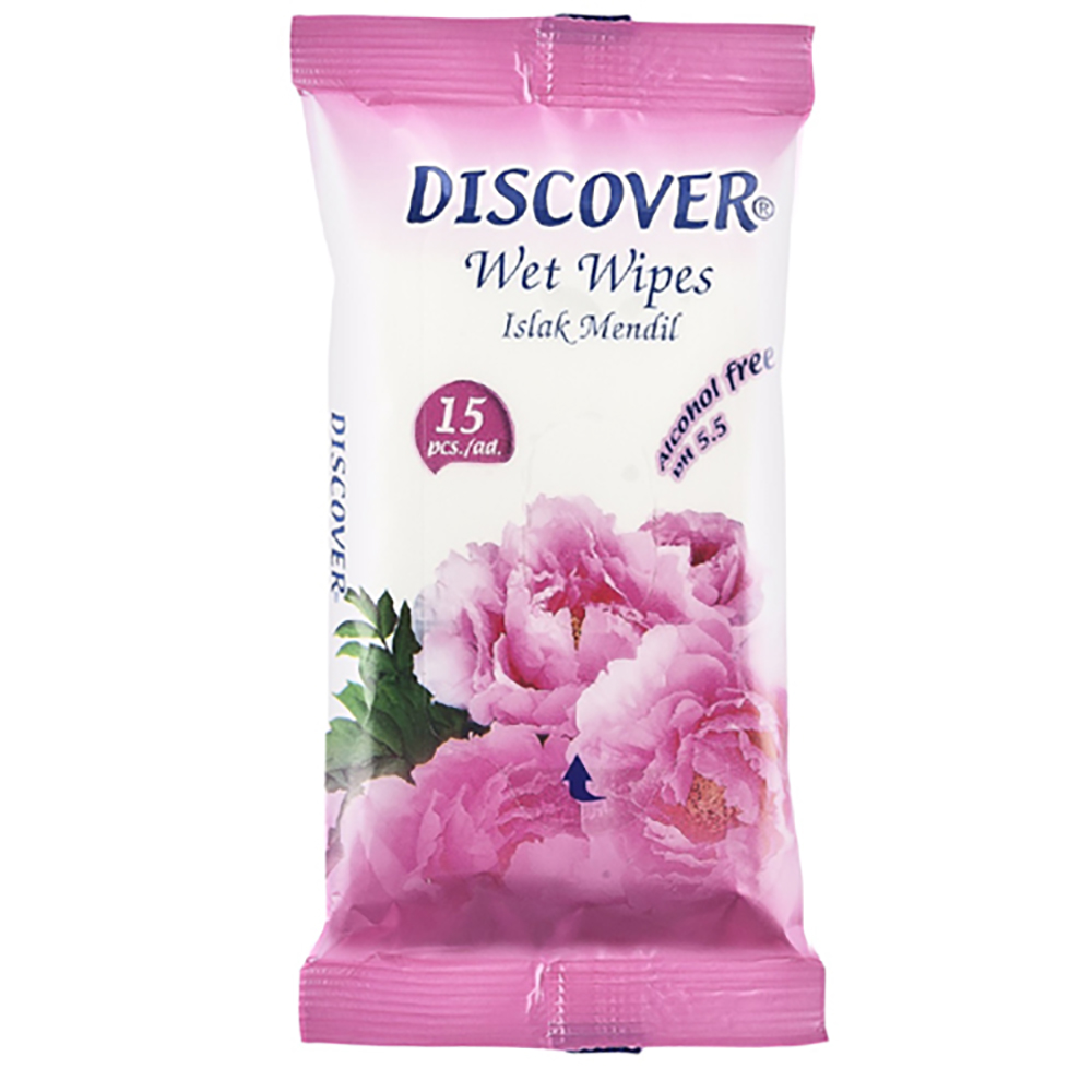 Discvoer Discover Pocket Size Wet Towel 15 Pieces
