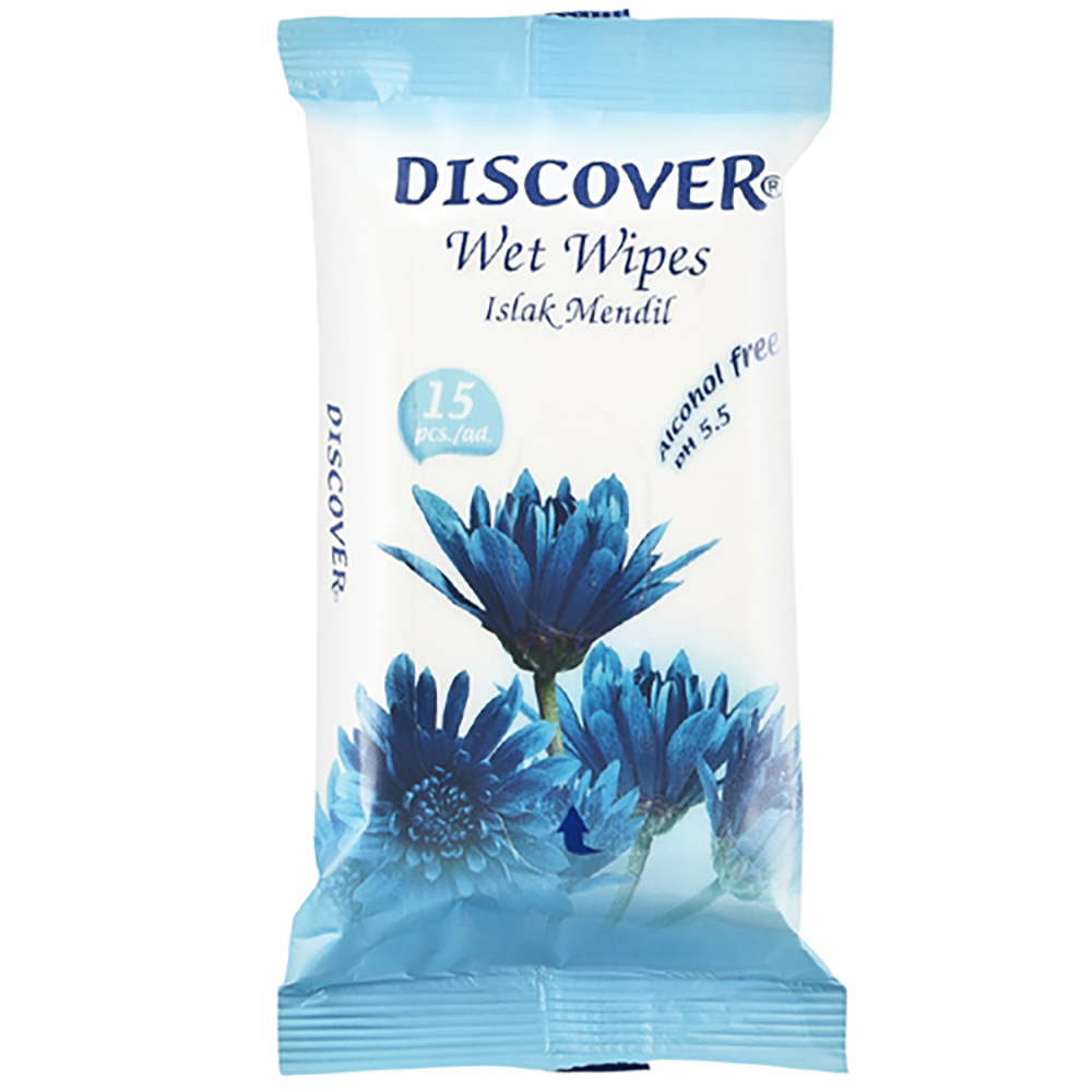 Discvoer Discover Pocket Size Wet Towel 15 Pieces