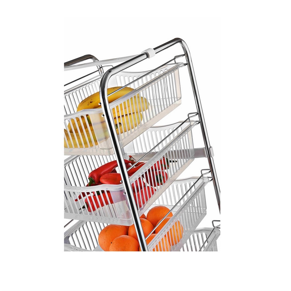 Perilla Plastic 4 Tier Rack