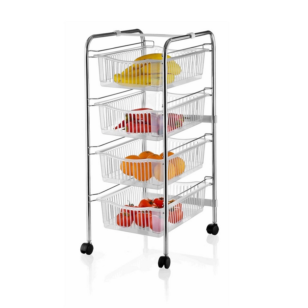 Perilla Plastic 4 Tier Rack