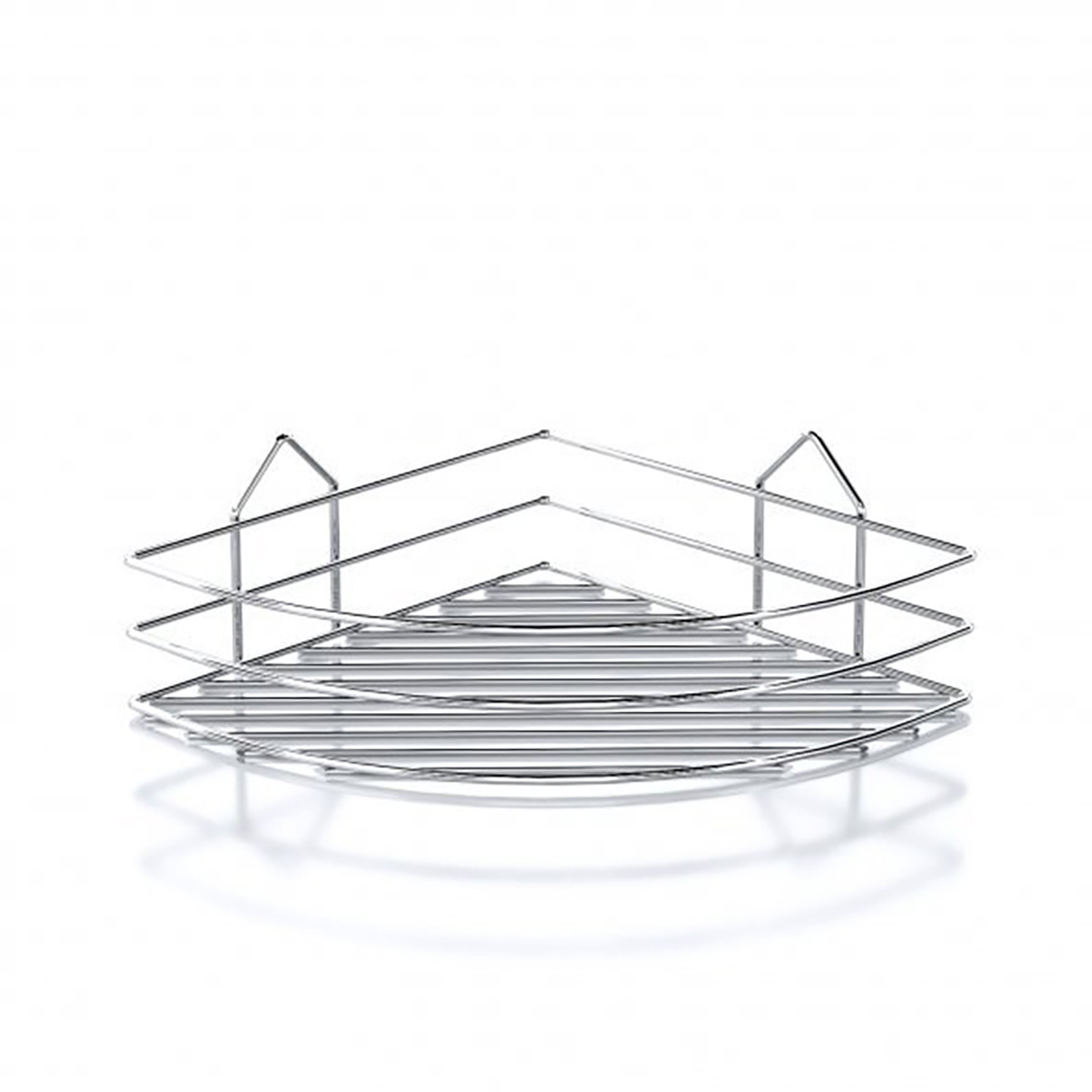 Tekno-Tel Eco 1 Tier Bath Corner Shelf Chrome
