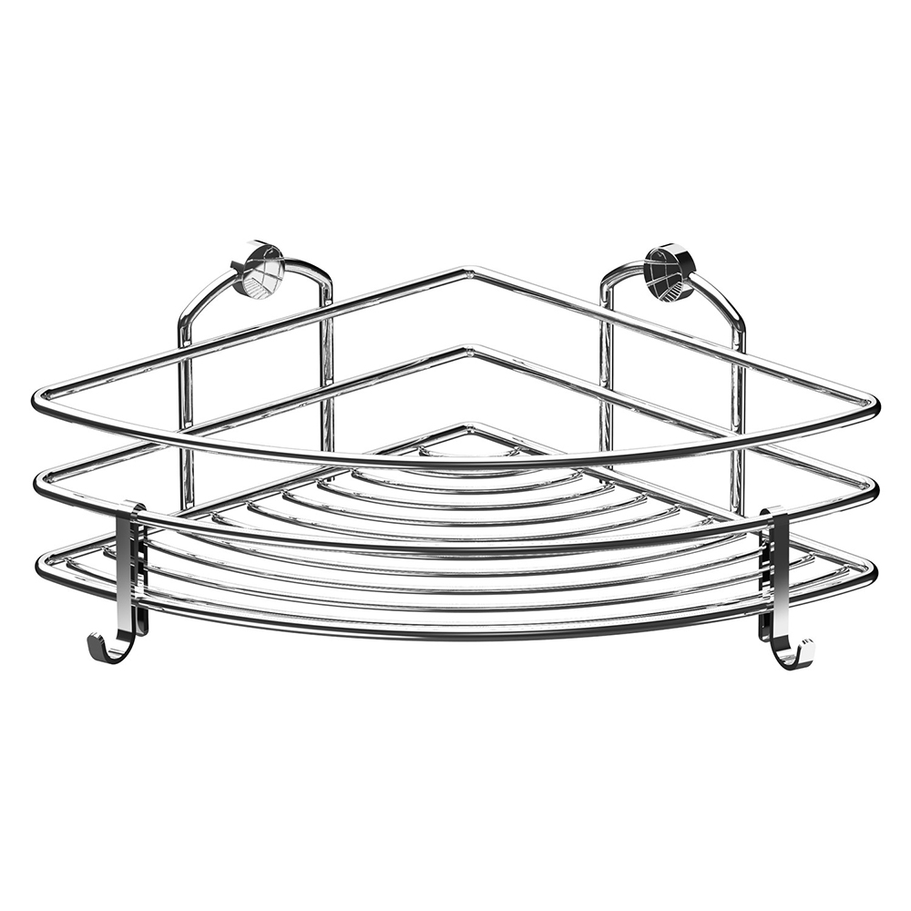 Tekno-Tel Inx304 1 Tier Bathroom Corner Shelf