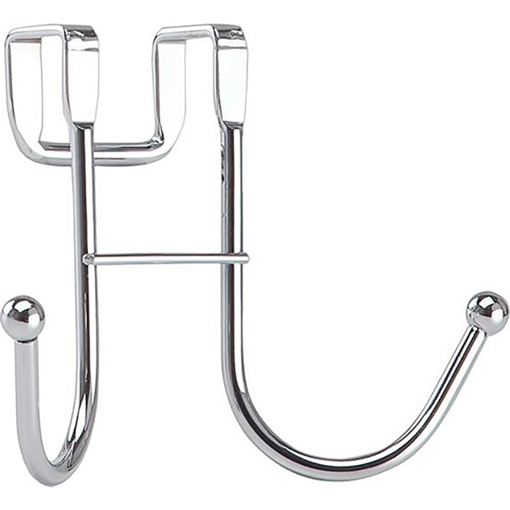 Tekno-Tel Over Door/Cabinet Double Hanger Chrome