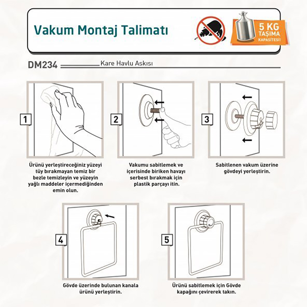 Tekno-Tel Vacuum Towel Hanger- Chrome