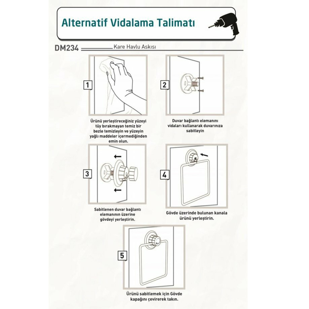 Tekno-Tel Vacuum Towel Hanger- Chrome