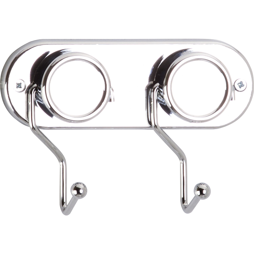 Tekno-Tel 2-Hook Bath Hanger Chrome
