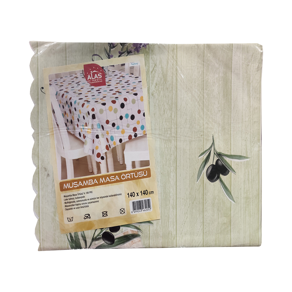 Alas Oilcloth Table Cloth 140*140
