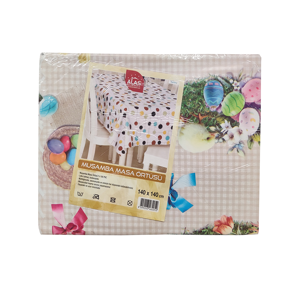 Alas Oilcloth Table Cloth 140*140