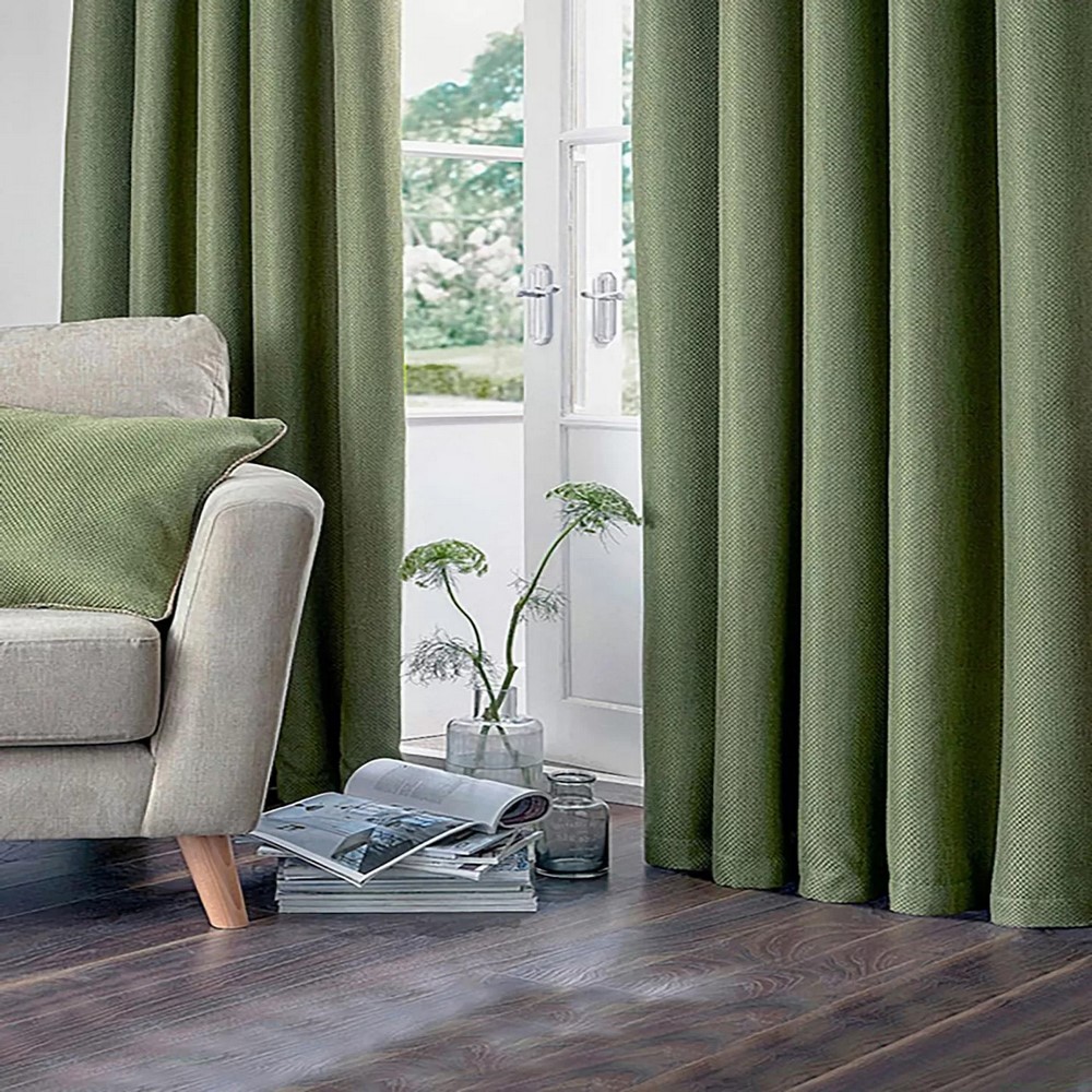 Premier Home Nadia Fabric Curtain 170*270Cm Green