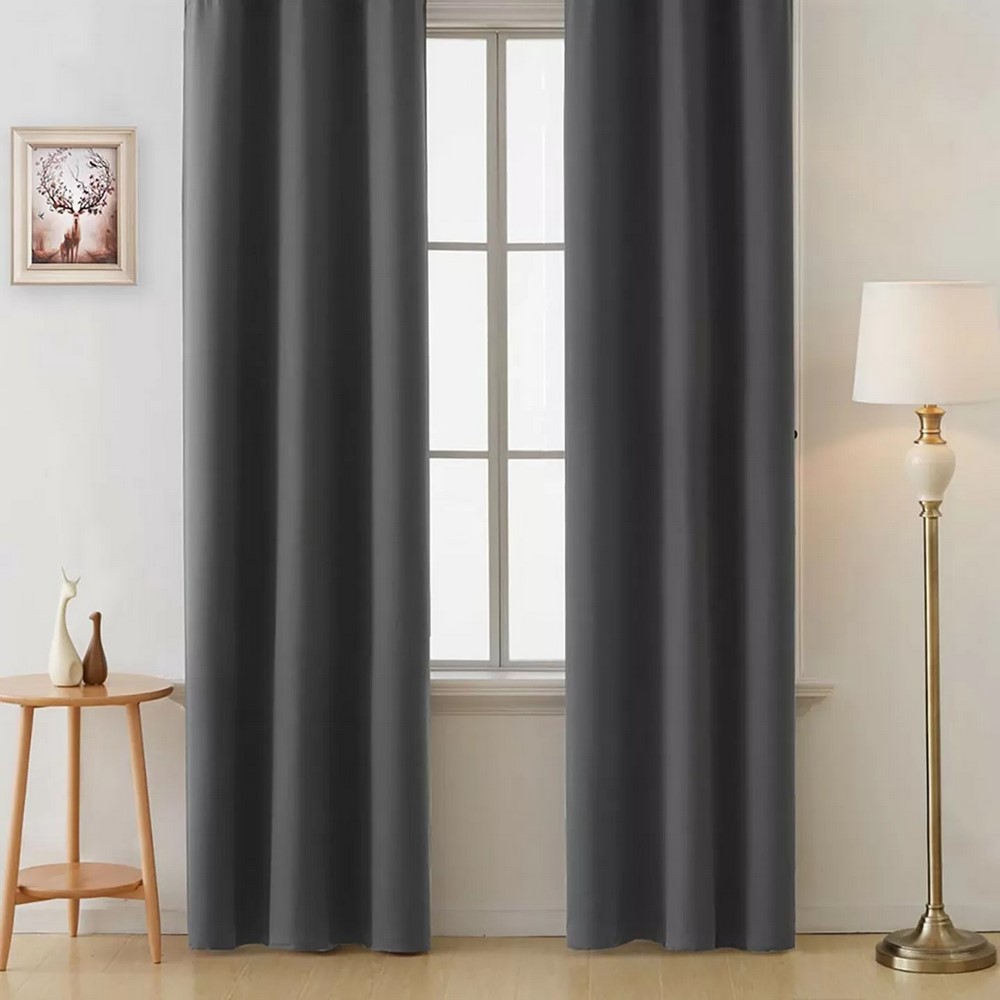 Premier Home Blackout Fabric Curtain Fume 140*270Cm