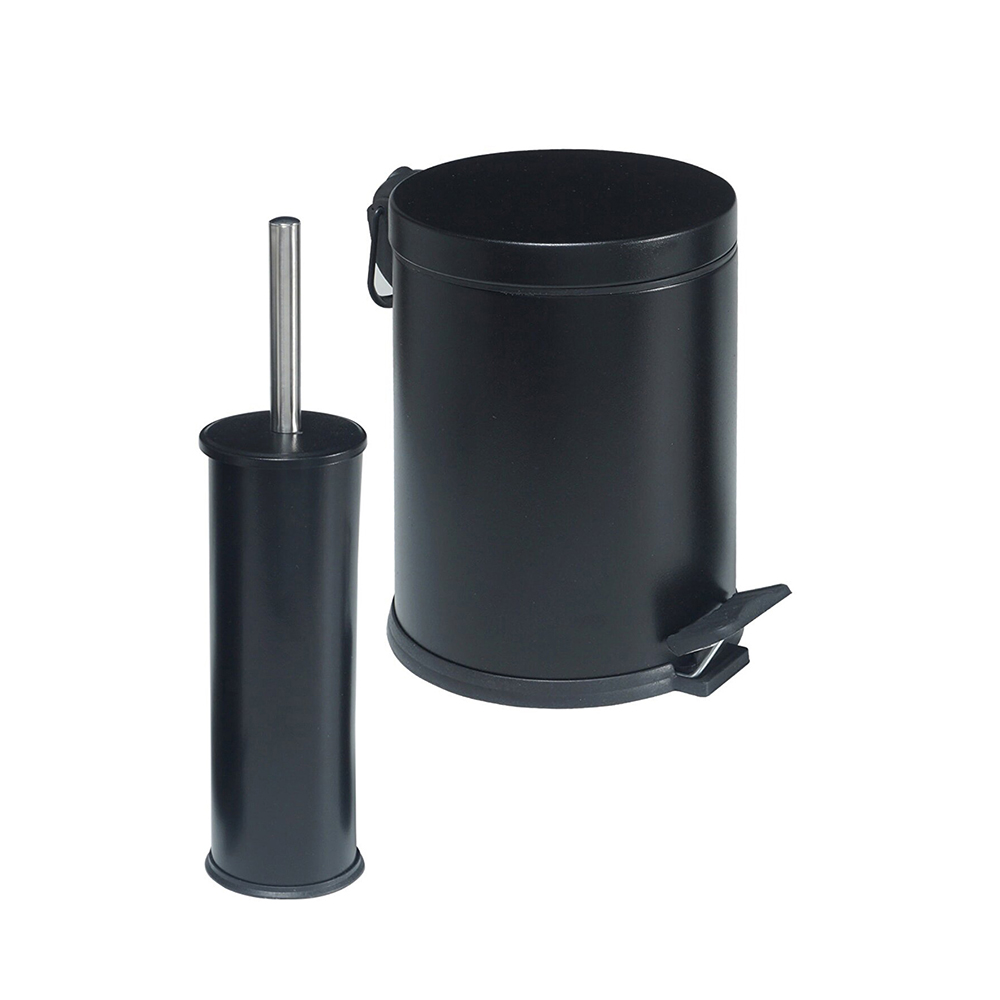 Efor Galvanized 2 Pieces Bath Set 5Lt Black