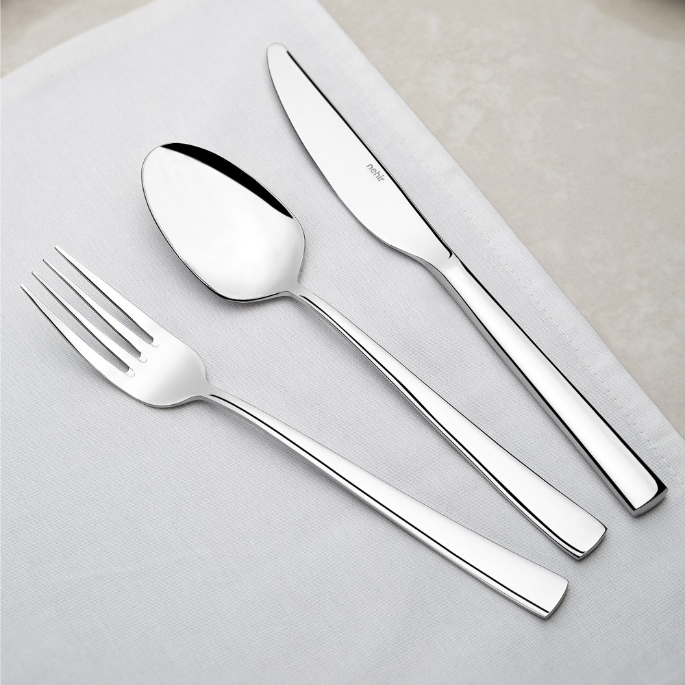 Nehir Deniz 84 Piece Leather Boxed Cutlery Set
