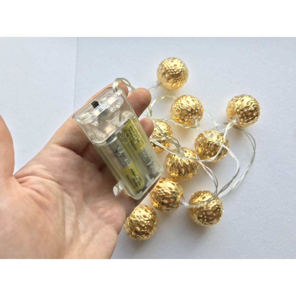 Koopman Indoor Light String 10 Leds Gold
