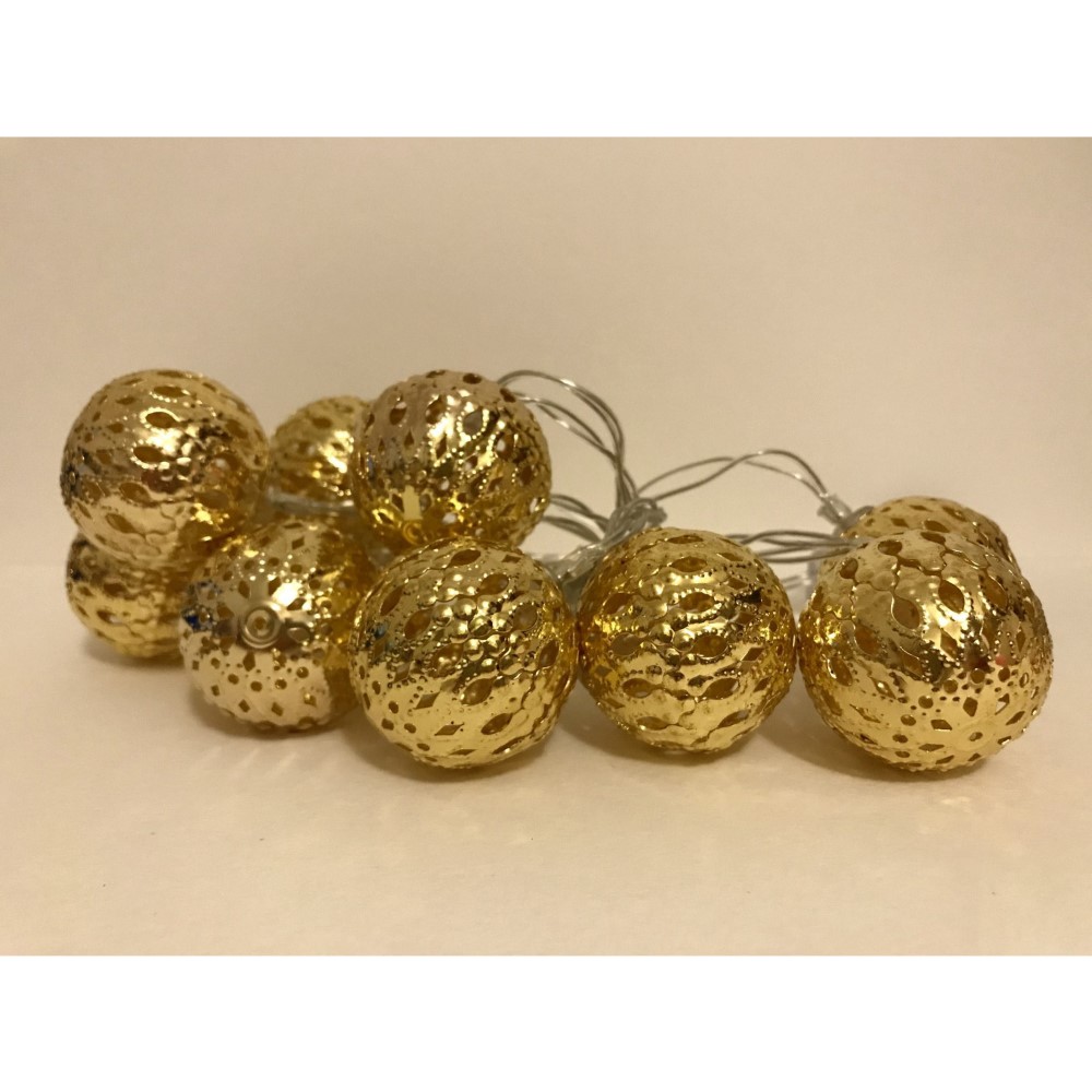 Koopman Indoor Light String 10 Leds Gold