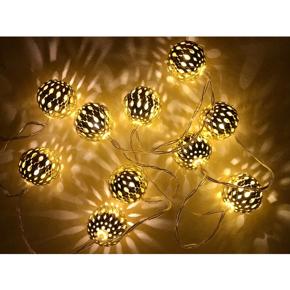 Koopman Indoor Light String 10 Leds Gold