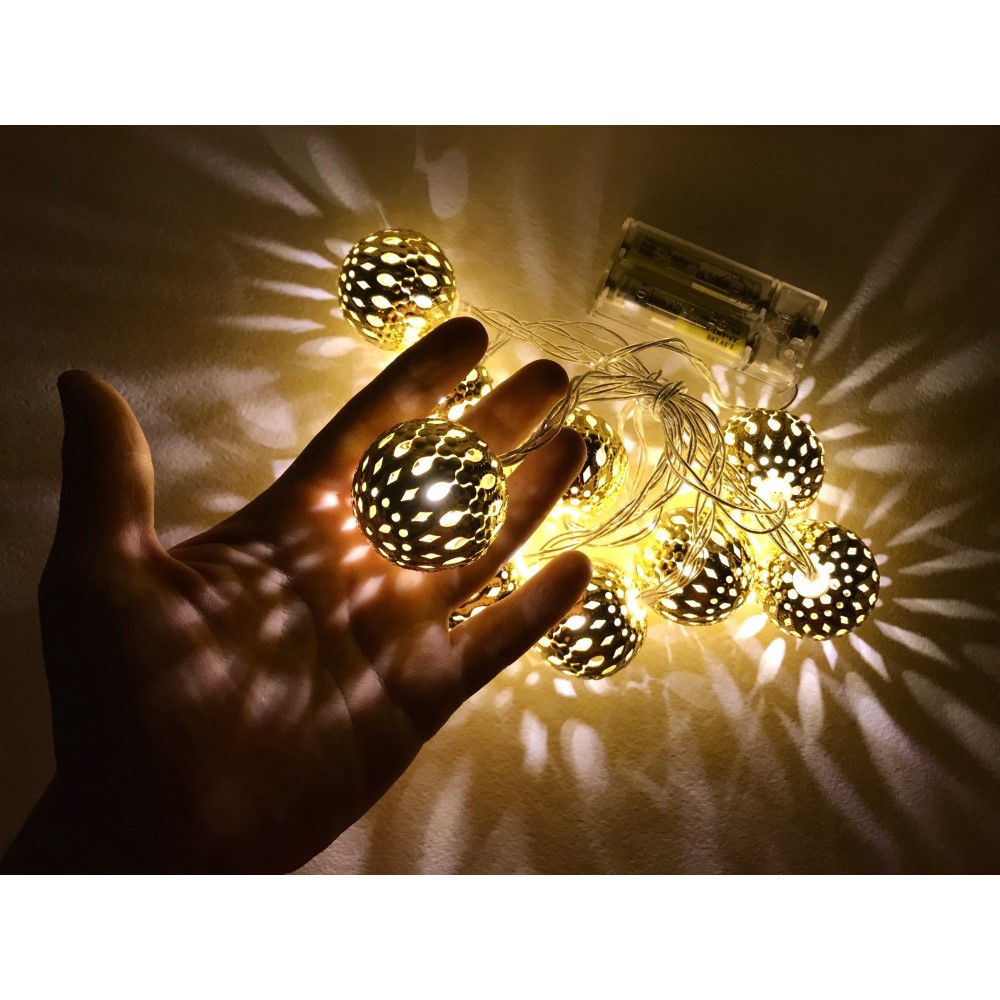 Koopman Indoor Light String 10 Leds Gold