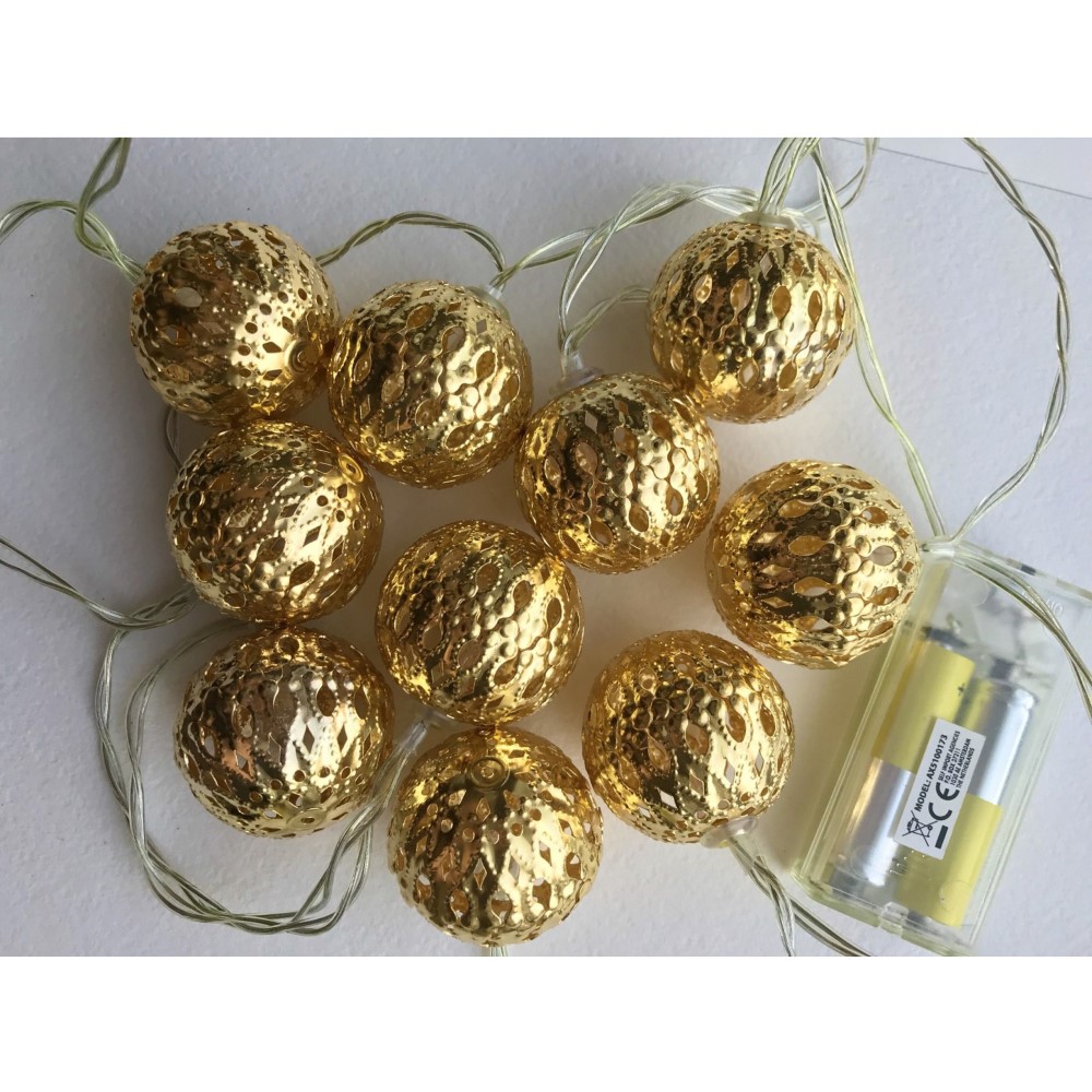 Koopman Indoor Light String 10 Leds Gold