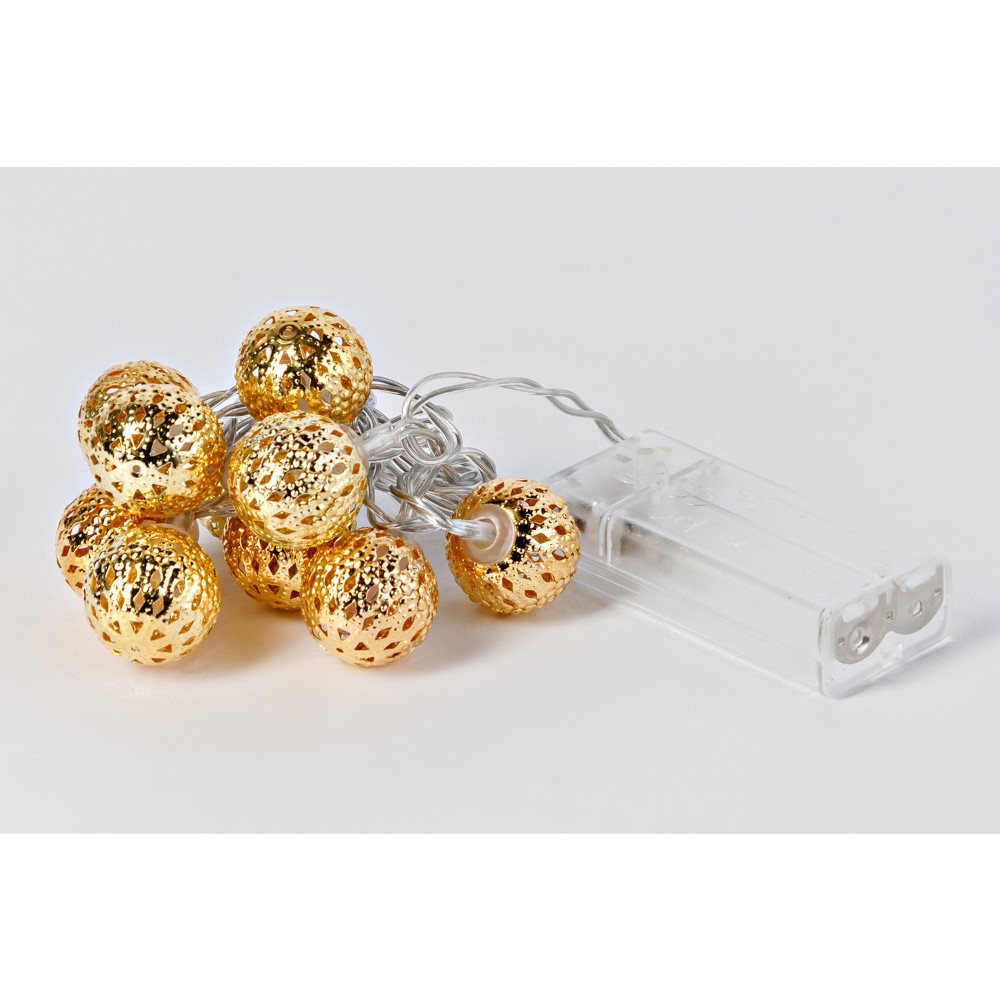 Koopman Indoor Light String 10 Leds Gold