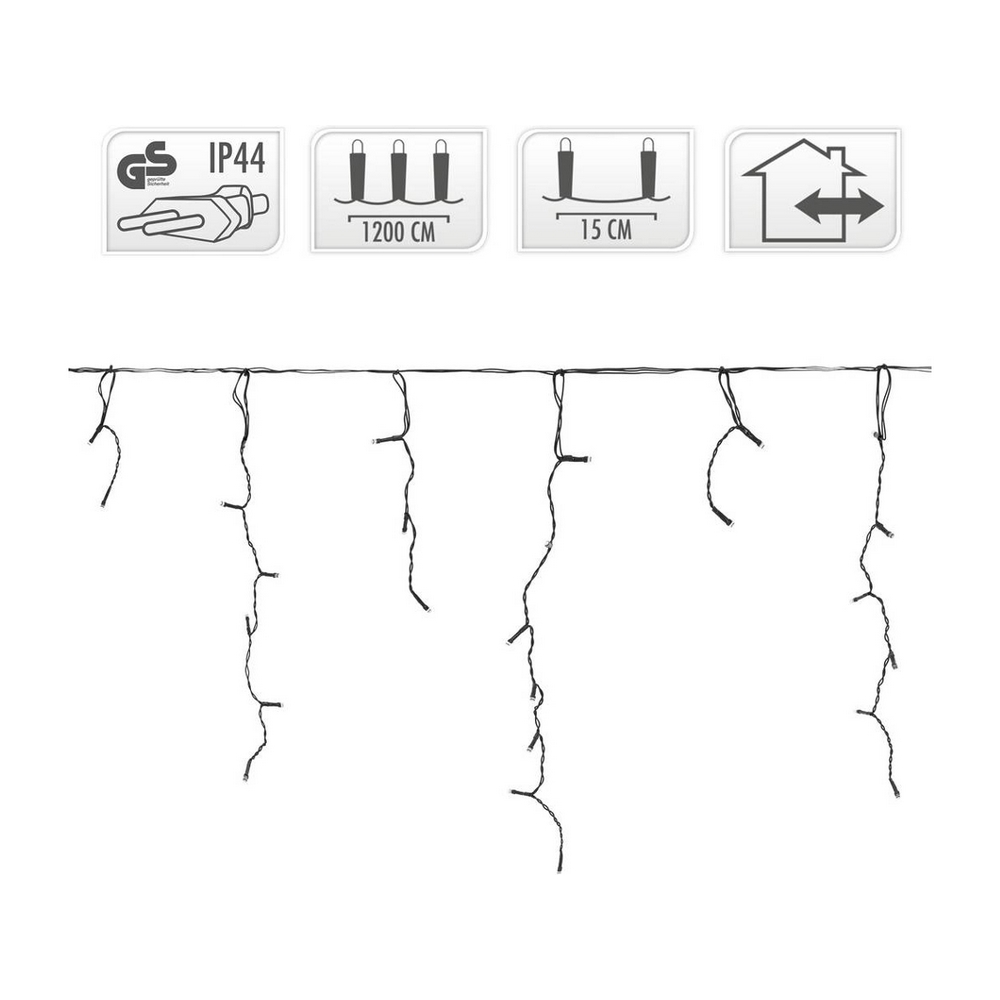 Koopman Led Lights Icicle 360- Outdoor White