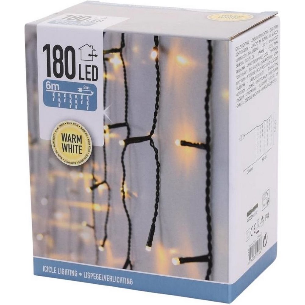 Koopman Led Lights Icicle 180 Ww-Outdoor
