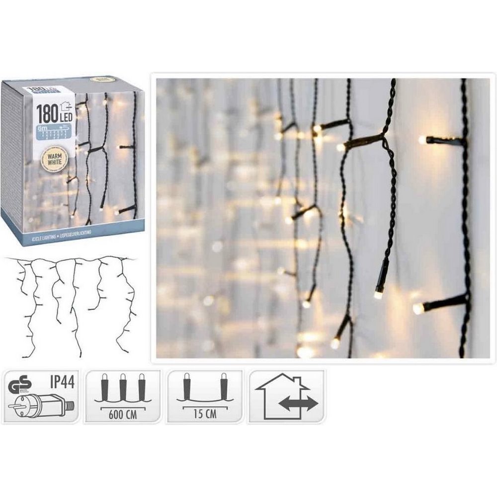 Koopman Led Lights Icicle 180 Ww-Outdoor