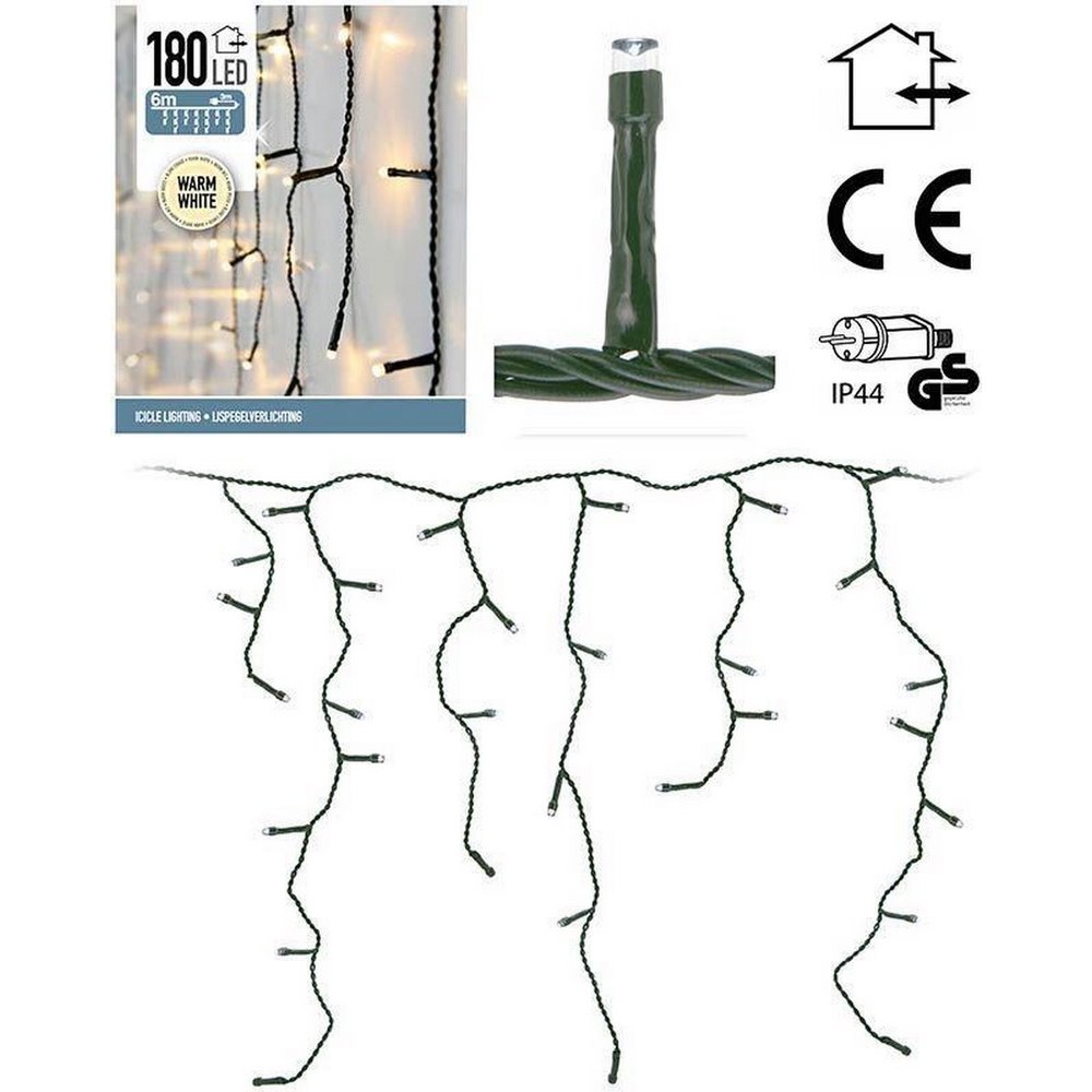Koopman Led Lights Icicle 180 Ww-Outdoor