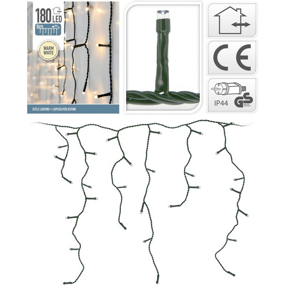 Koopman Led Lights Icicle 180 Ww-Outdoor