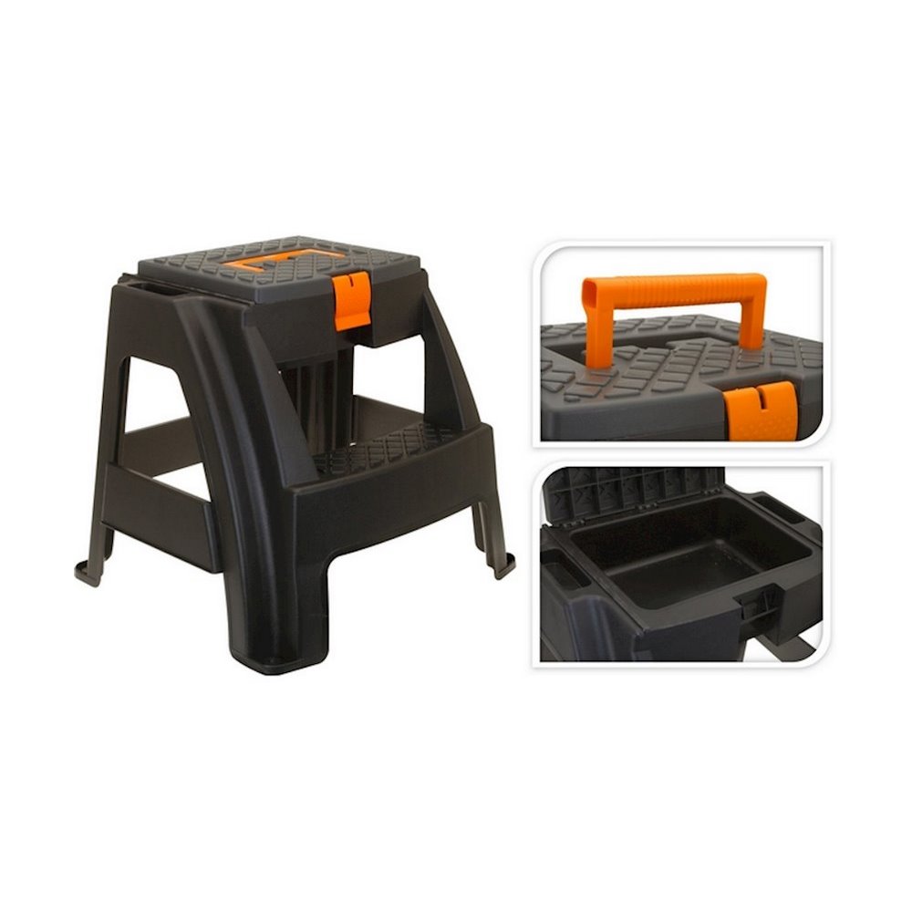 Koopman Stool Toolbox Orange Grey