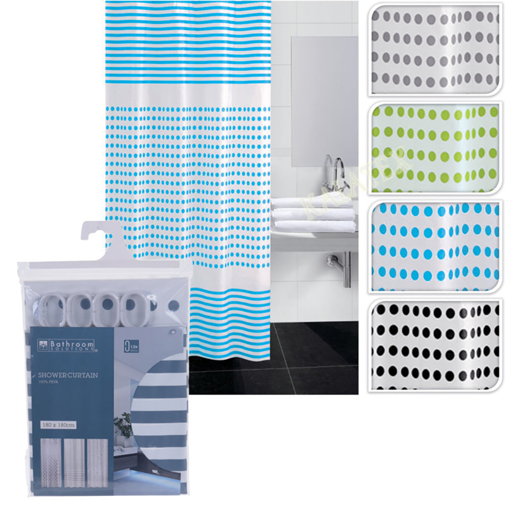 Koopman Shower Curtain 180X180Cm Assortment